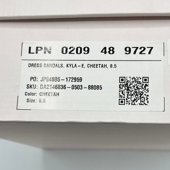 JUSTFAB Women's Kyla Block Heeled Pump in Cheetah Print Size 8.5E - Picture 7 of 7